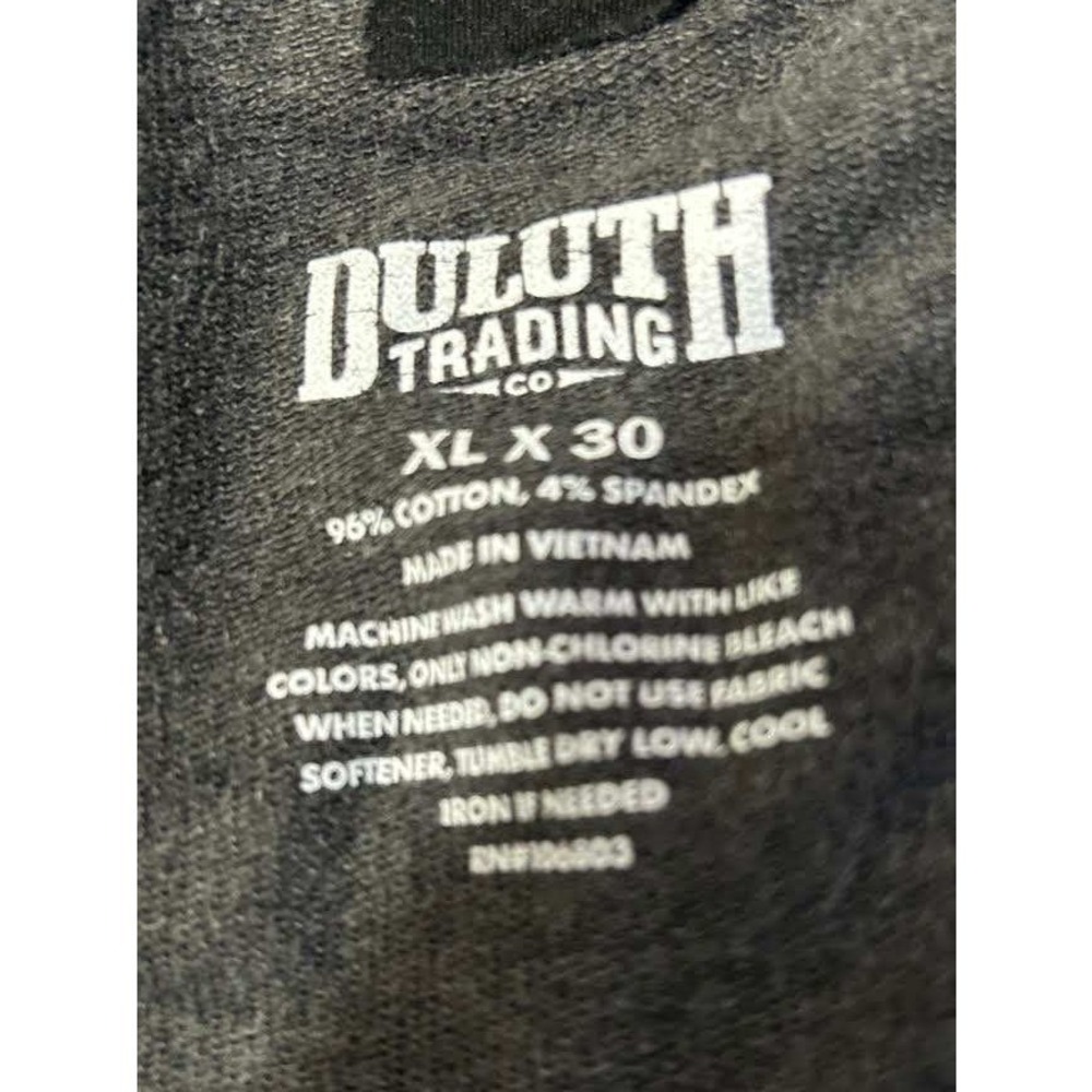 Duluth Trading Co Mens Gray Cotton Spandex Jogger Sweatpants XL x 30 Lounge